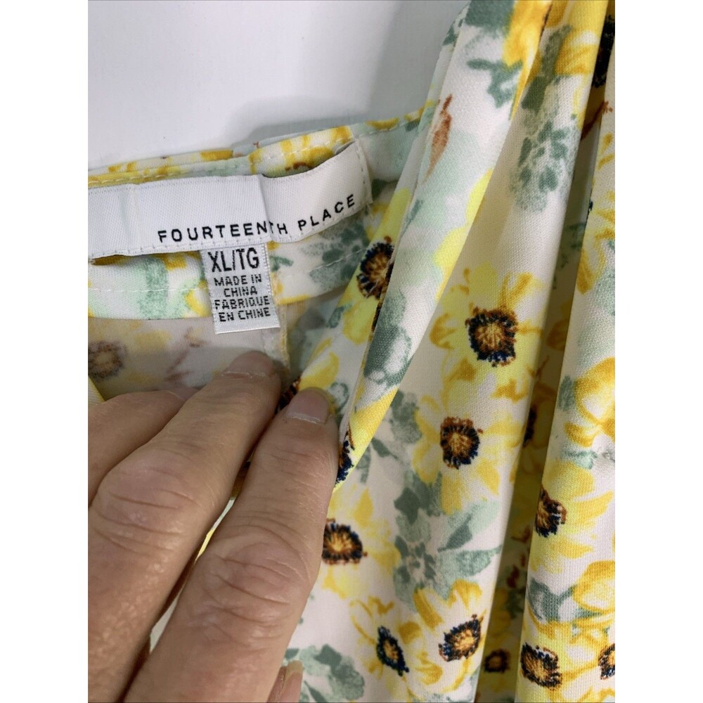 Fourteenth Place Floral Midi Dress XL NWT - Picture 3 of 9